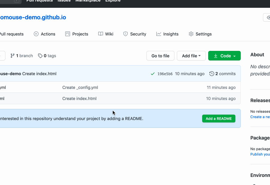 Checking the GitHub Pages source